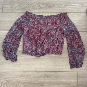 Long Sleeve Off The Shoulder Top